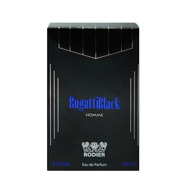 عطر ادکلن  رودیر مدل بوگاتی بلک Bugatti Black حجم 100 میلی لیتر